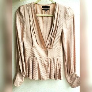 Something Navy Champagne Blouse